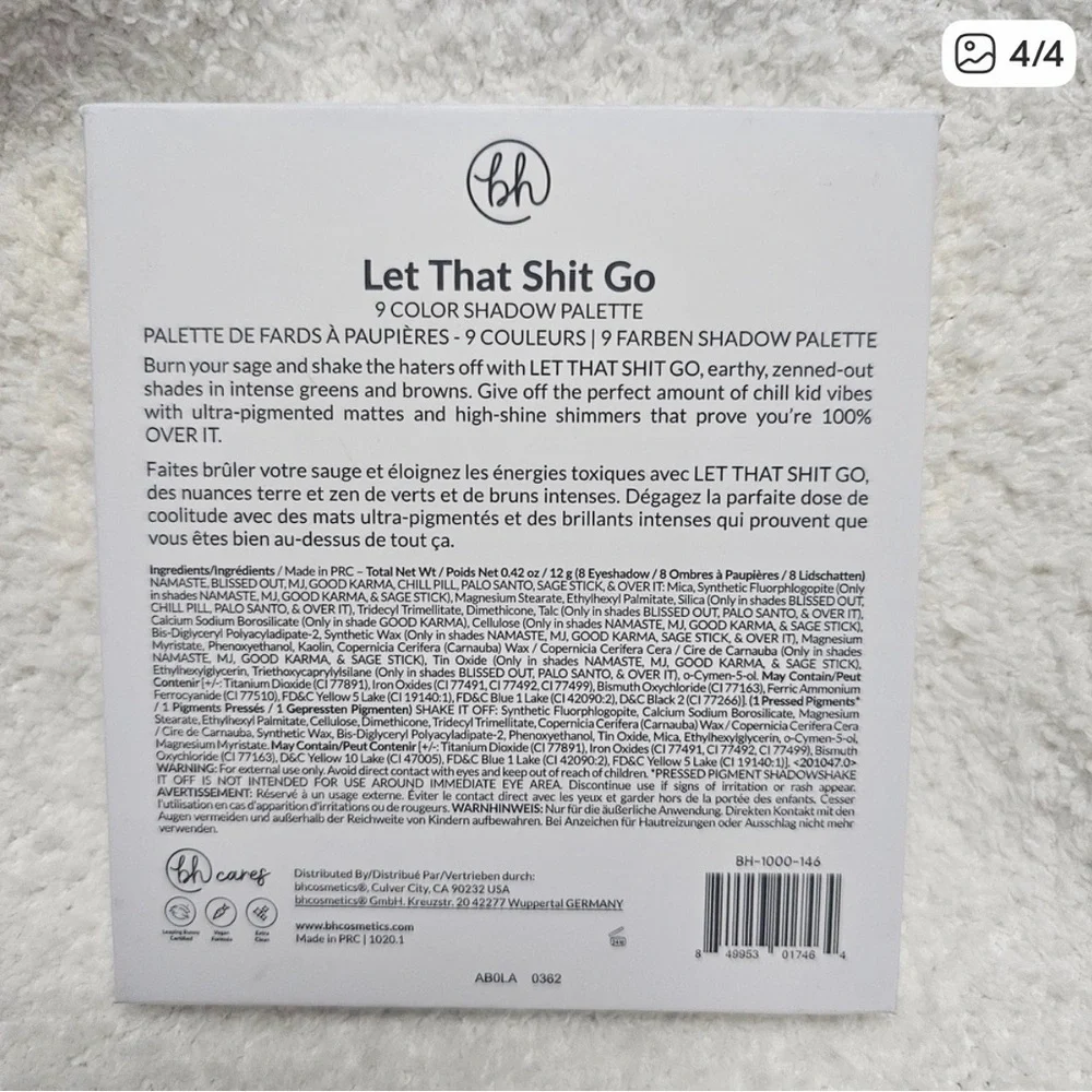 Eyeshadow Palette- Let That Shit Go